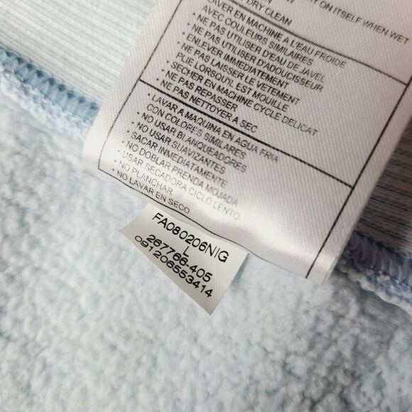 Nike Full Zip Sportswear Women's Large Sweatshirt Hooded Sky Blue Pockets - Picture 11 of 12